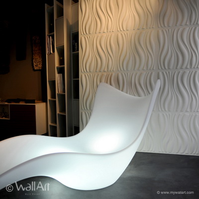 WallArt 3D dekorativni zidni panel, model Waves