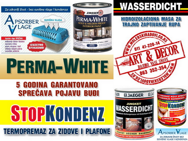 Perma White, Stop Kondenz, Apsorber Vlage
